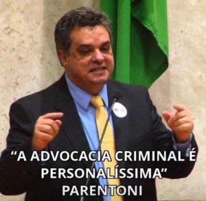 Roberto Parentoni, Advogado Criminalista